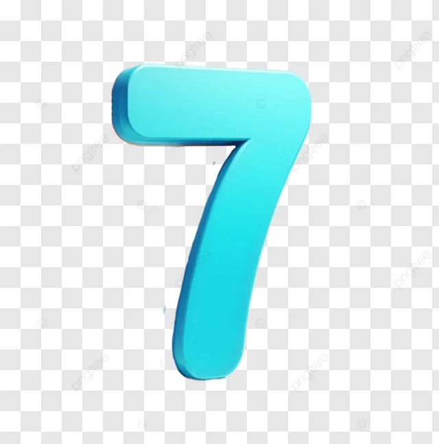 Number 7 Cute Png