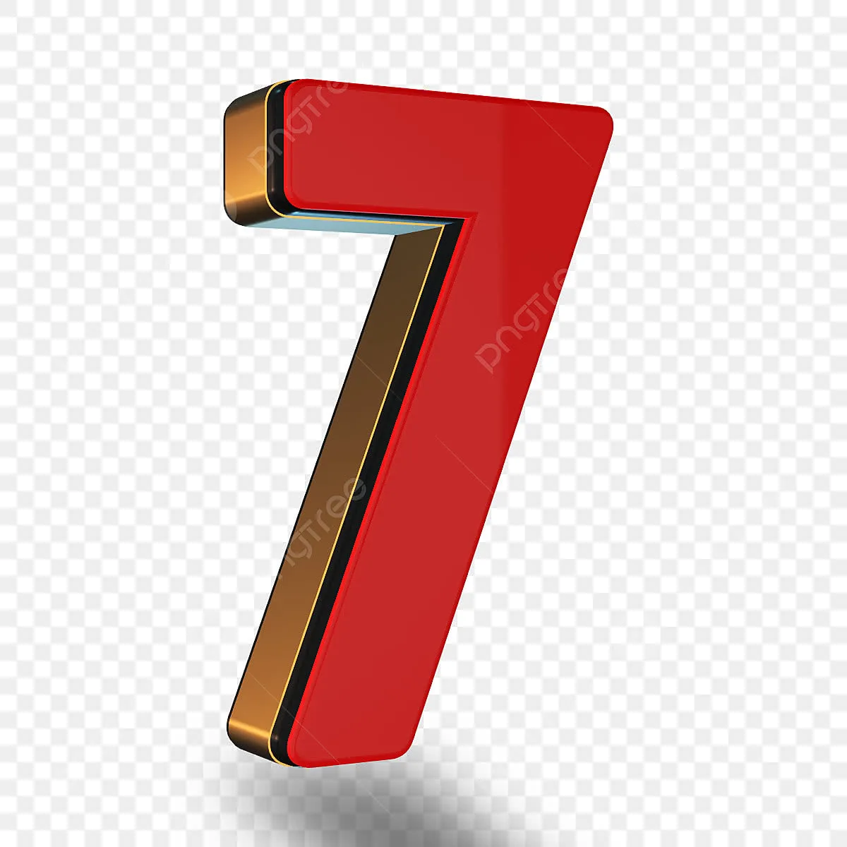 Number 7 Red
