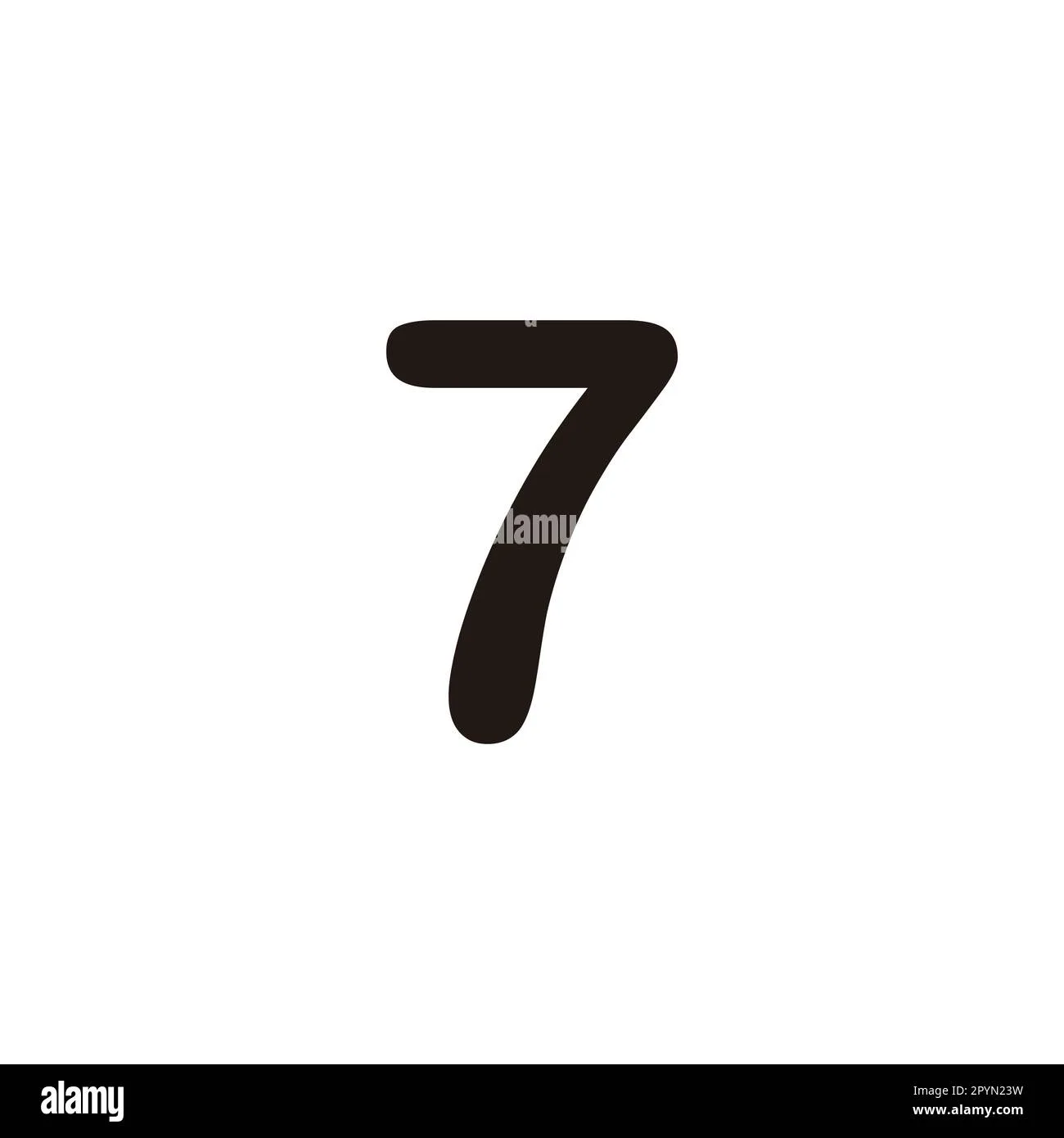 Number 7 Sign Geometric Simple Symbol Logo Vector Stock Vector Image Art Alamy