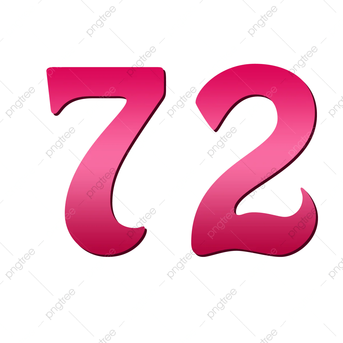 Number 72 Clipart Png Images Number 72 72 Number Arractive Number Png Image For Free Download