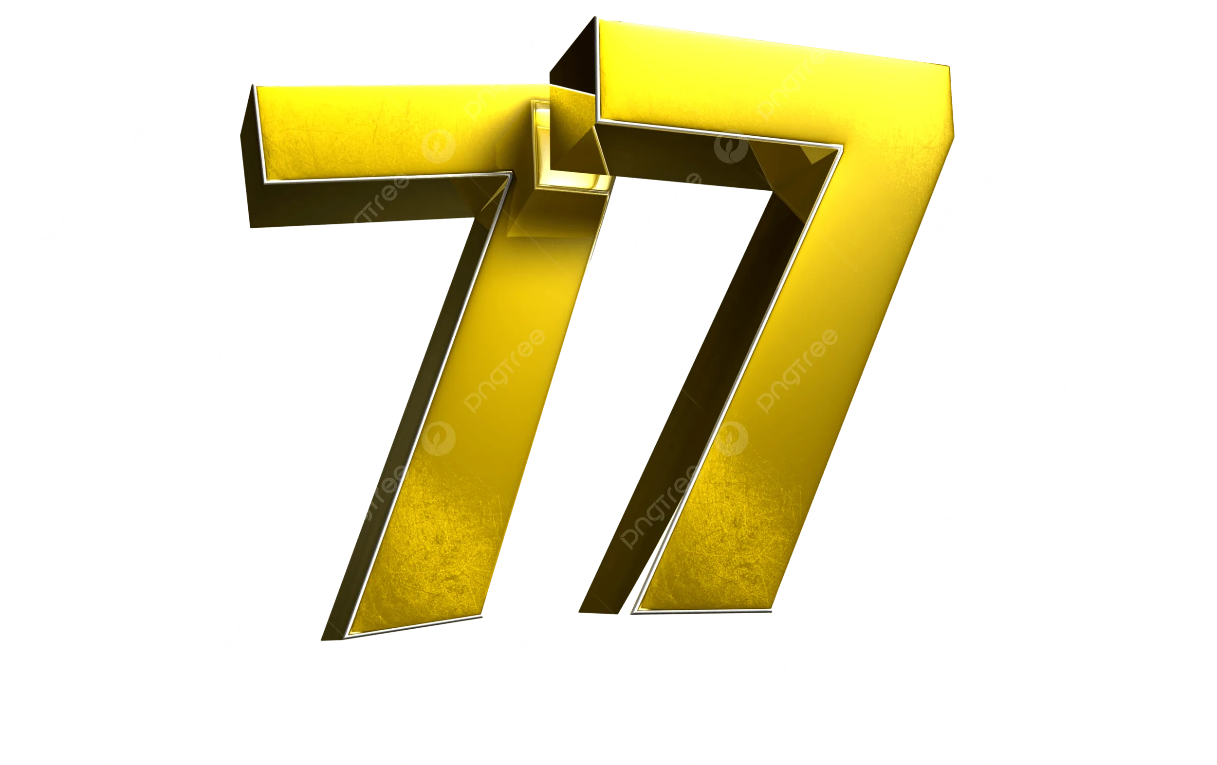 Number 77 Golden Poster Special Banking Png Transparent Image And Clipart For Free Download