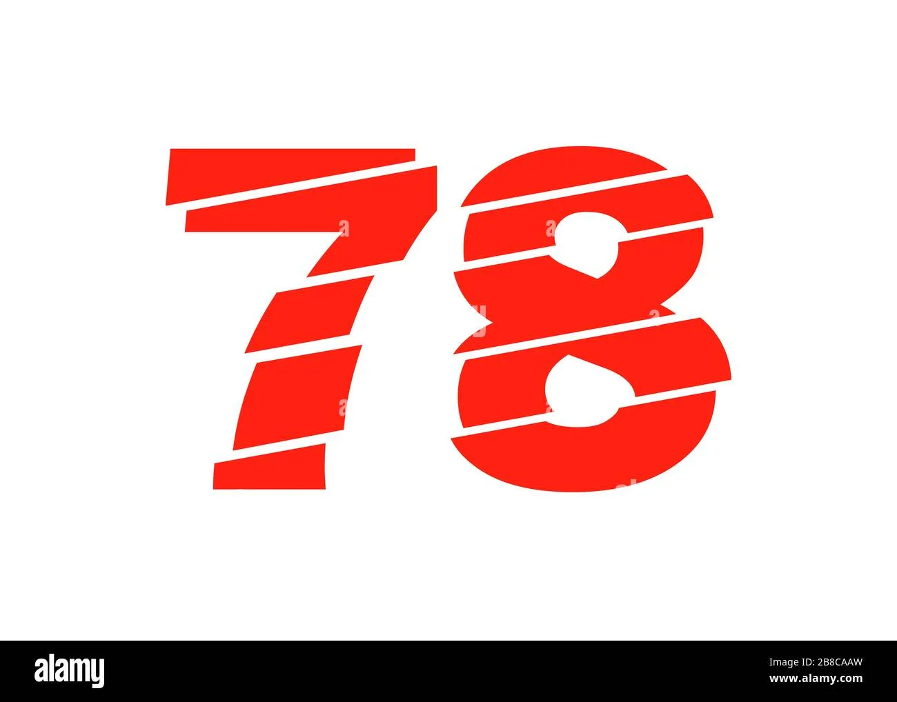 Number 78 Cut Out Stock Images Pictures Alamy