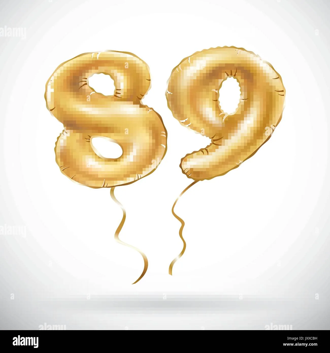 Number 89 Balloons Clip Art