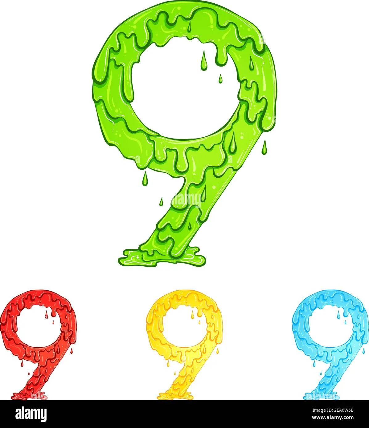 Number 9 Blue