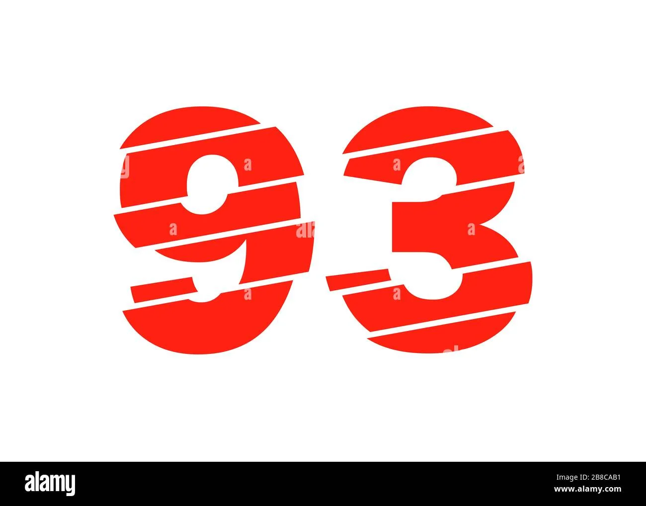 Number 93 Cut Out Stock Images Pictures Alamy