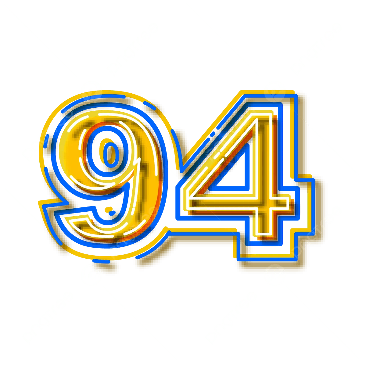 Number 94 Clipart Vector Vector Font Alphabet Number 94 Number Symbol Sign Png Image For