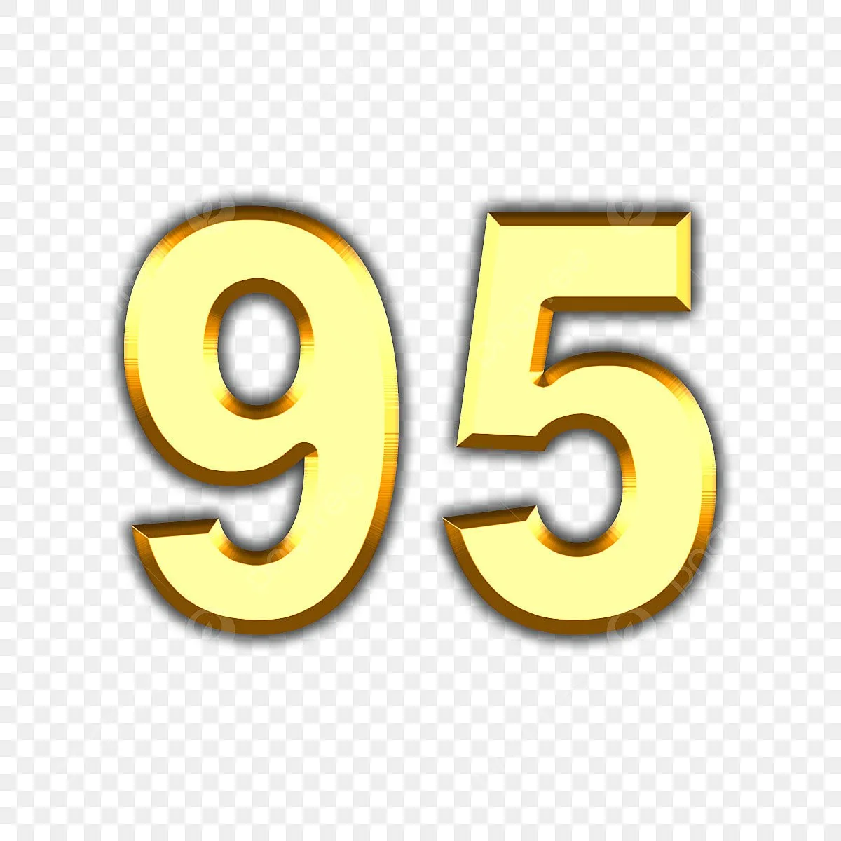 Number 95 Png Picture Number 95 Golden Font Ninetyfive Font Golden Png Image For Free Download