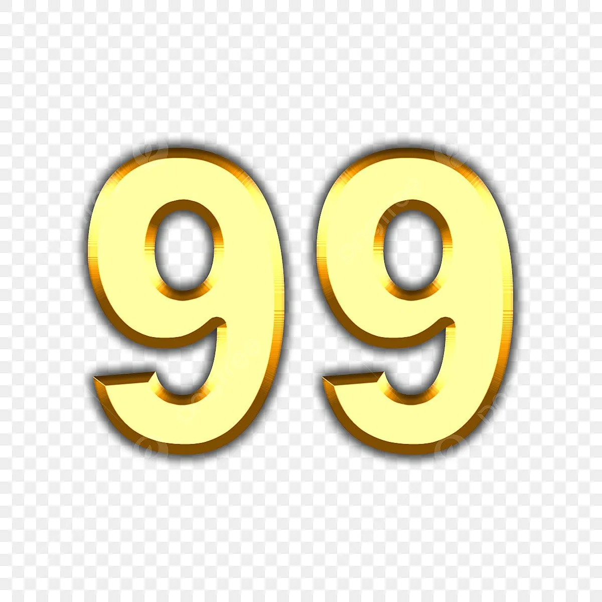 Number 99 Hd Transparent Number 99 Golden Font 99Goldentext 99Goldtext 99Goldfont Png Image