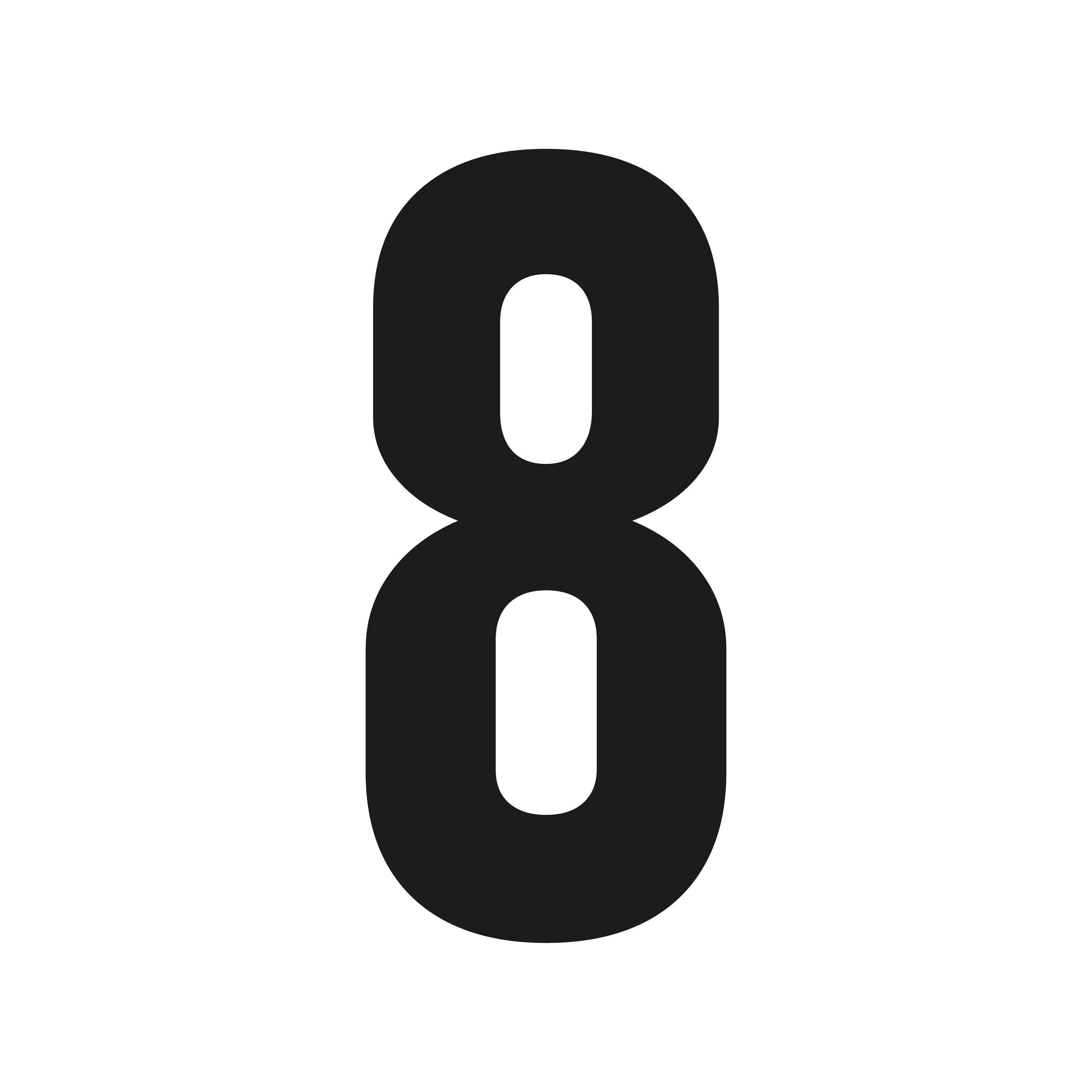 Number Eight 8 Vinyl Decal Lucky Number 8 Car Window Laptop Sticker Etsy In 2024 Vinyl