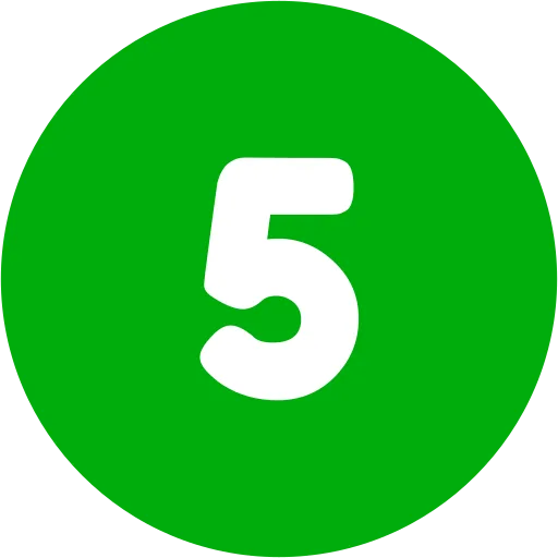 Number Five Icon
