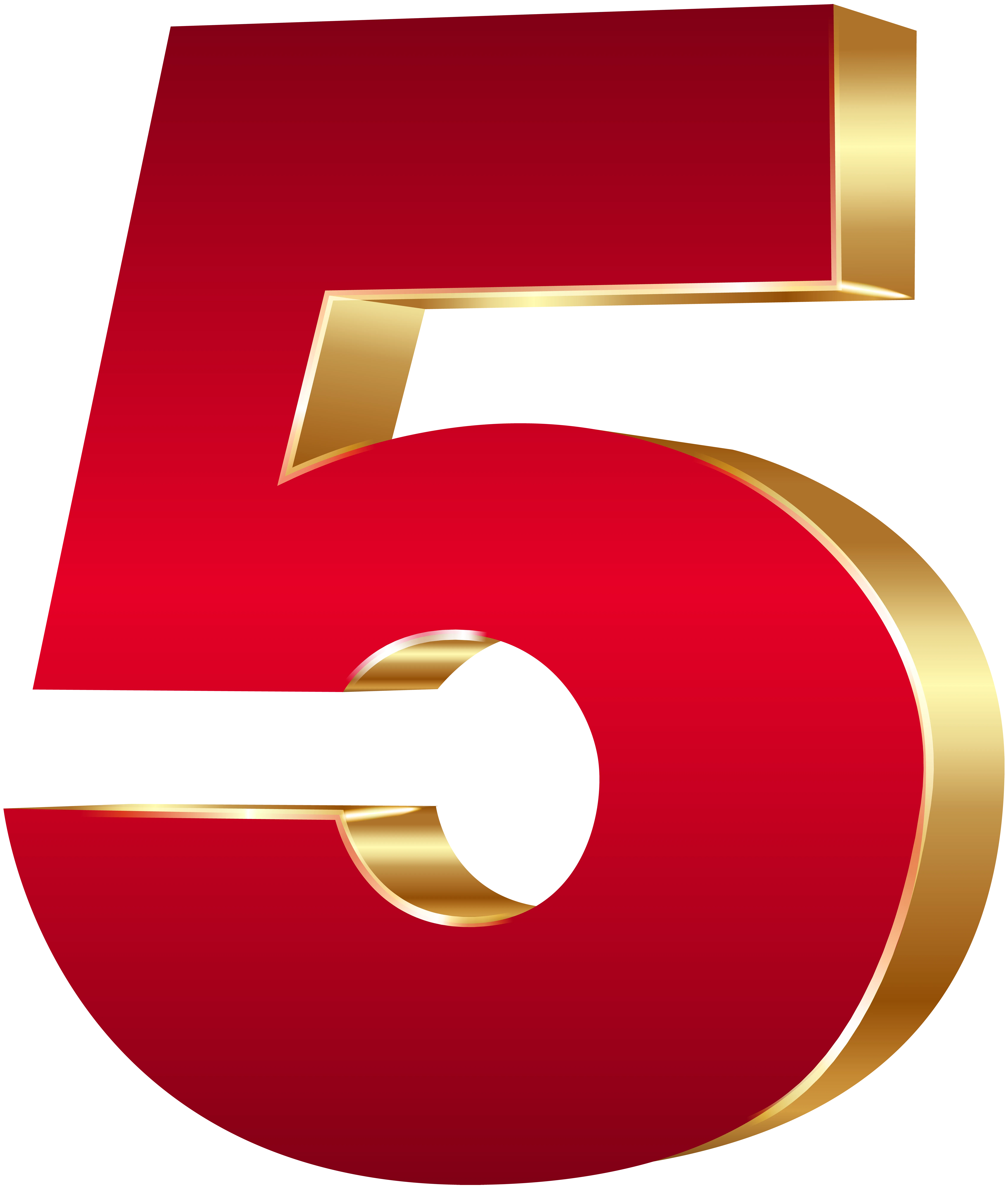 Number Number 5 Gold Transparent Background Png Clipart Hiclipart Images