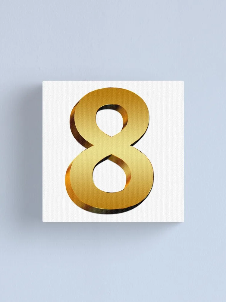 Number Number 8 Typeface Number Circle Png Free Download Canvas Print For Sale By