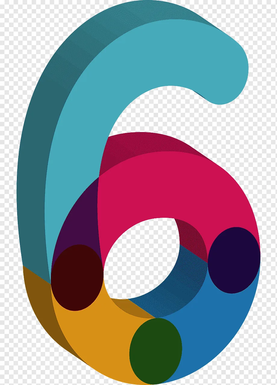Number Six 6 Numerical Alphabet Numeric Digit Design Numeral Figure Png Pngwing