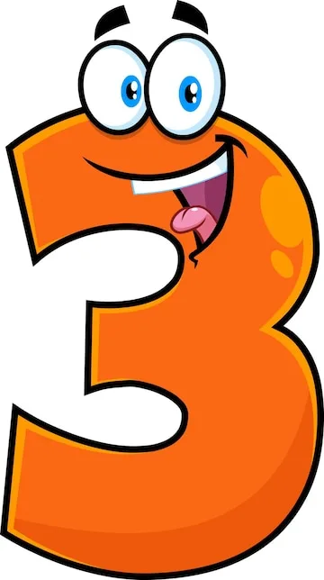 Number Three Clipart