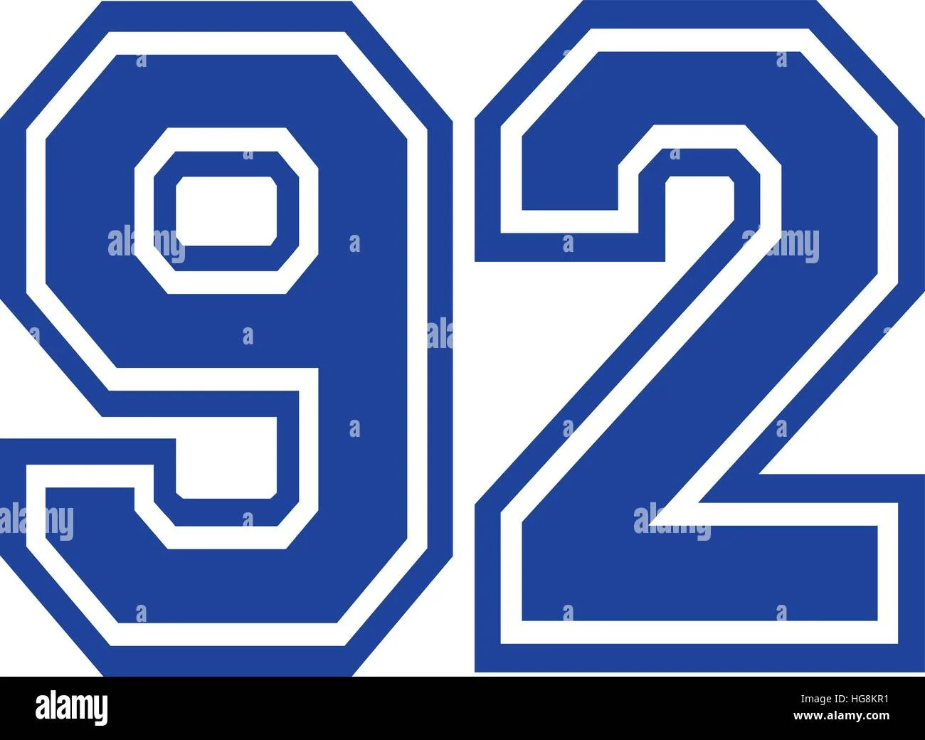 Numero 92 Imágenes Vectoriales De Stock Alamy