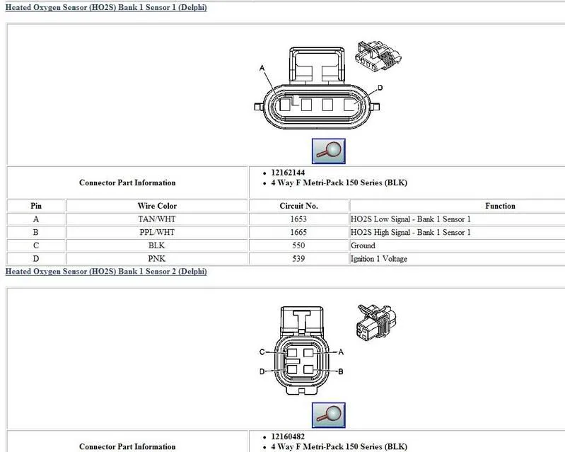 O2 Sensor Wiring Diagram Chevy Silverado