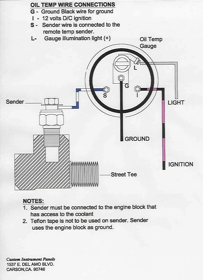 Oil Pressure Gauge Wiring Diagram Collection