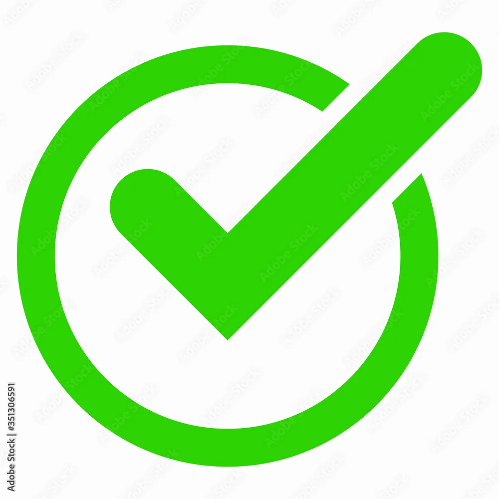 Ok Vector Icon Flat Green Symbol Check Mark Icon Design Confirmations The Choice