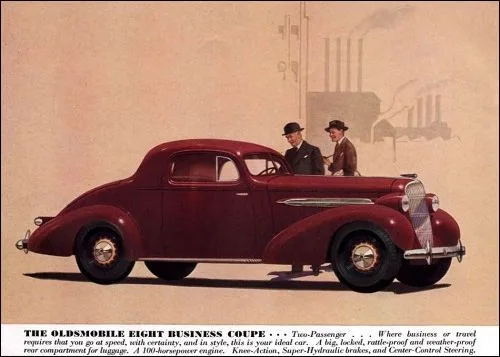 Oldsmobile 1935 Oldsmobile Car Brochure Car Advertising
