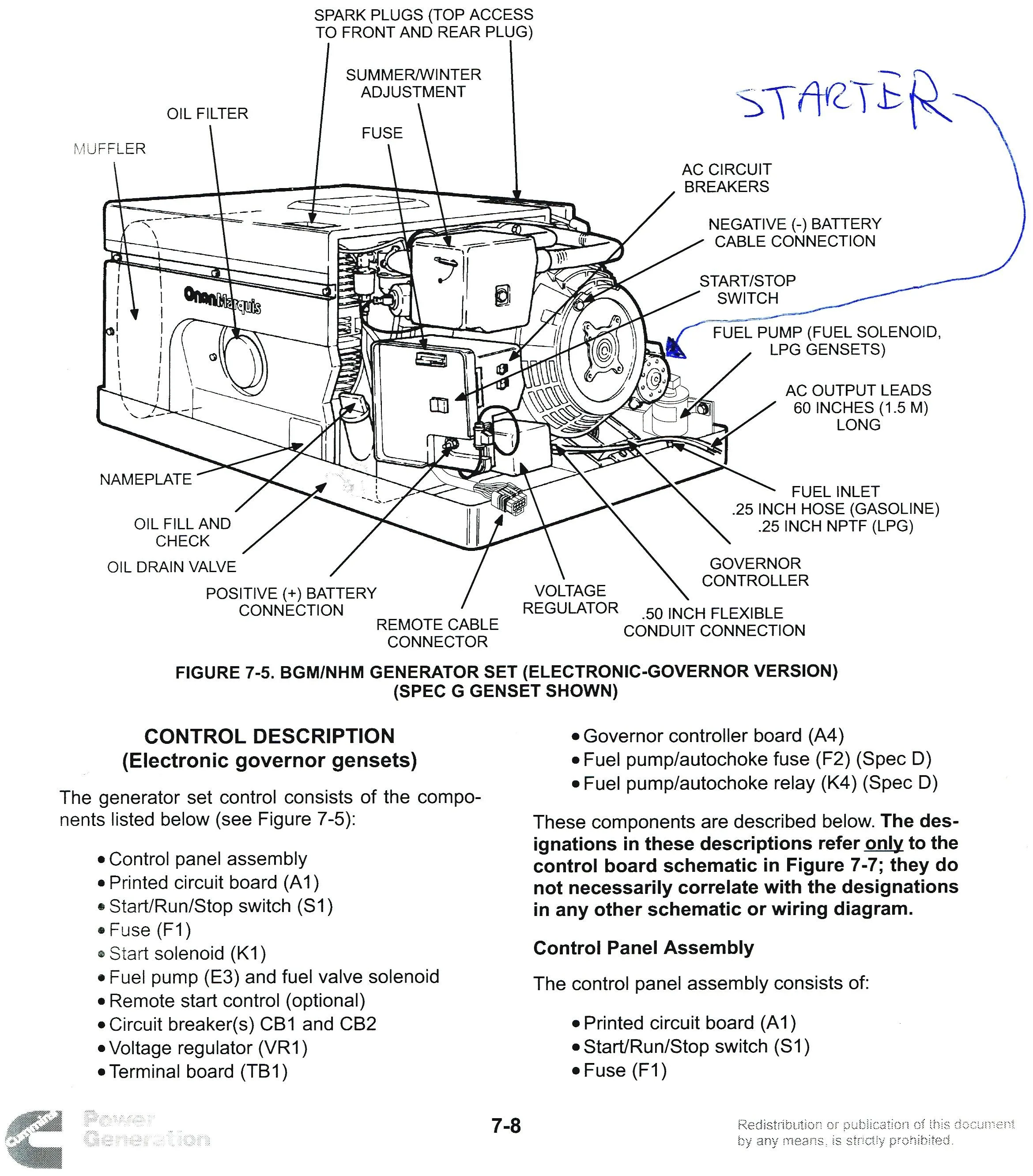 Onan 7000 Generator Parts Diagrams