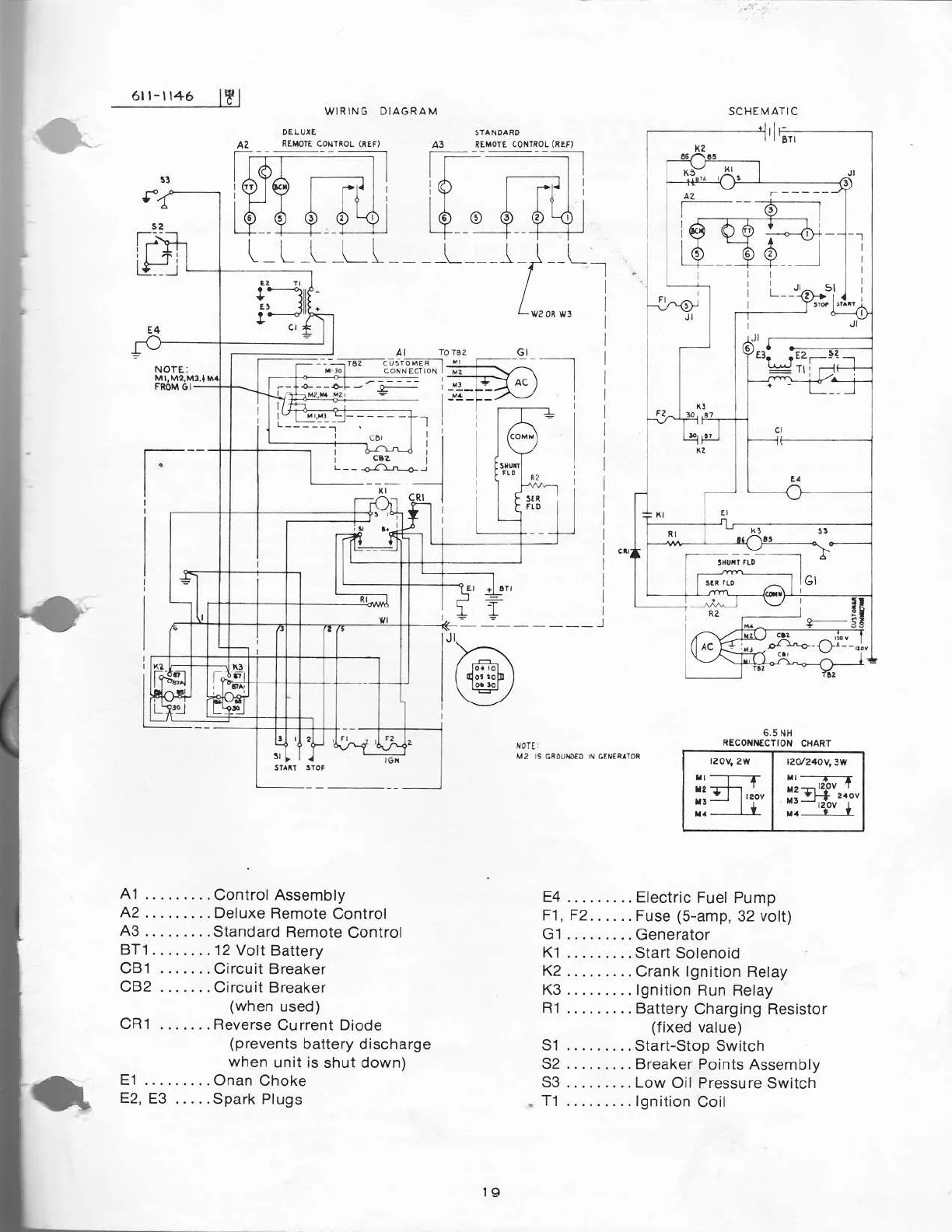 Onan Generator Electrical Schematics