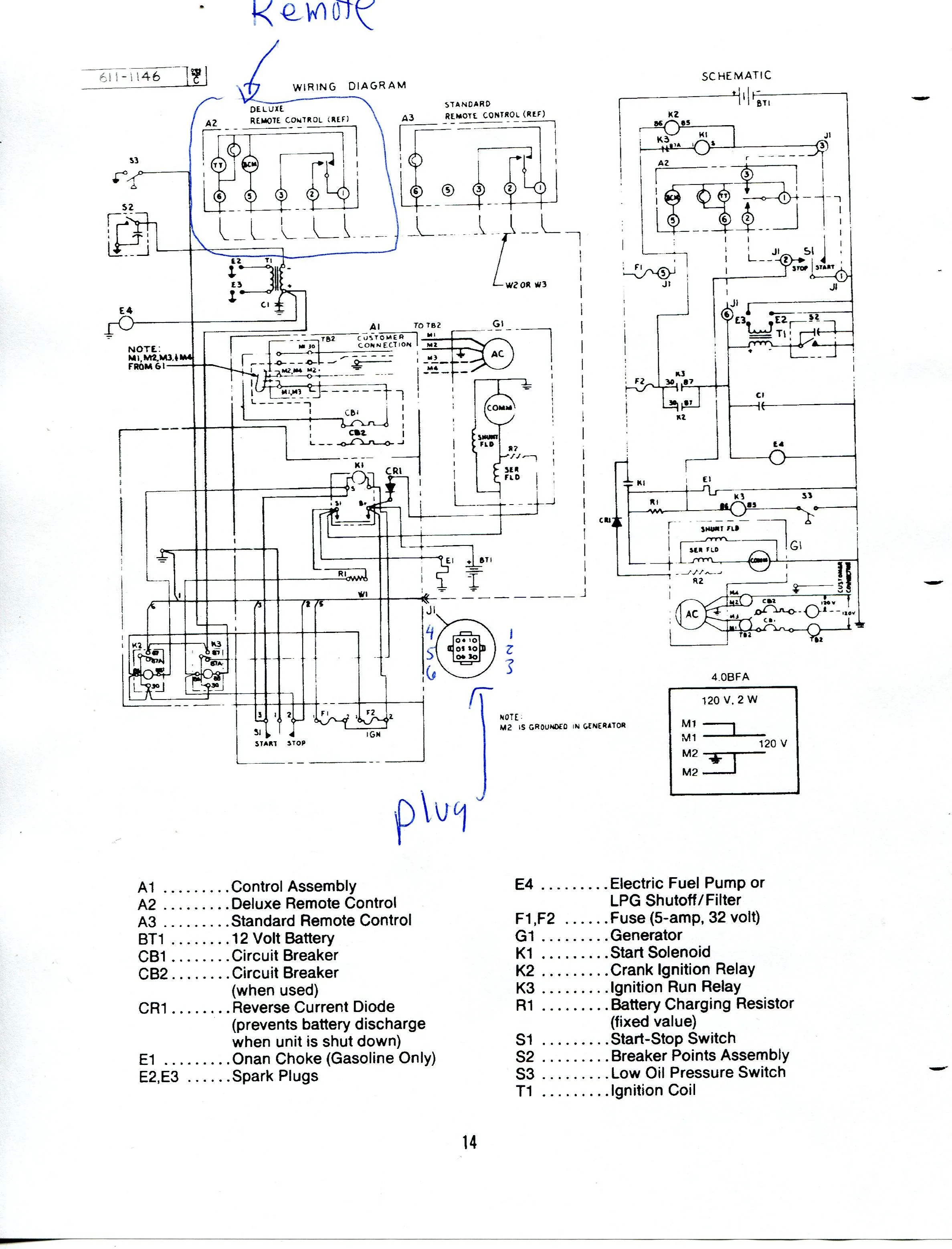Onan Generator Parts Diagrams