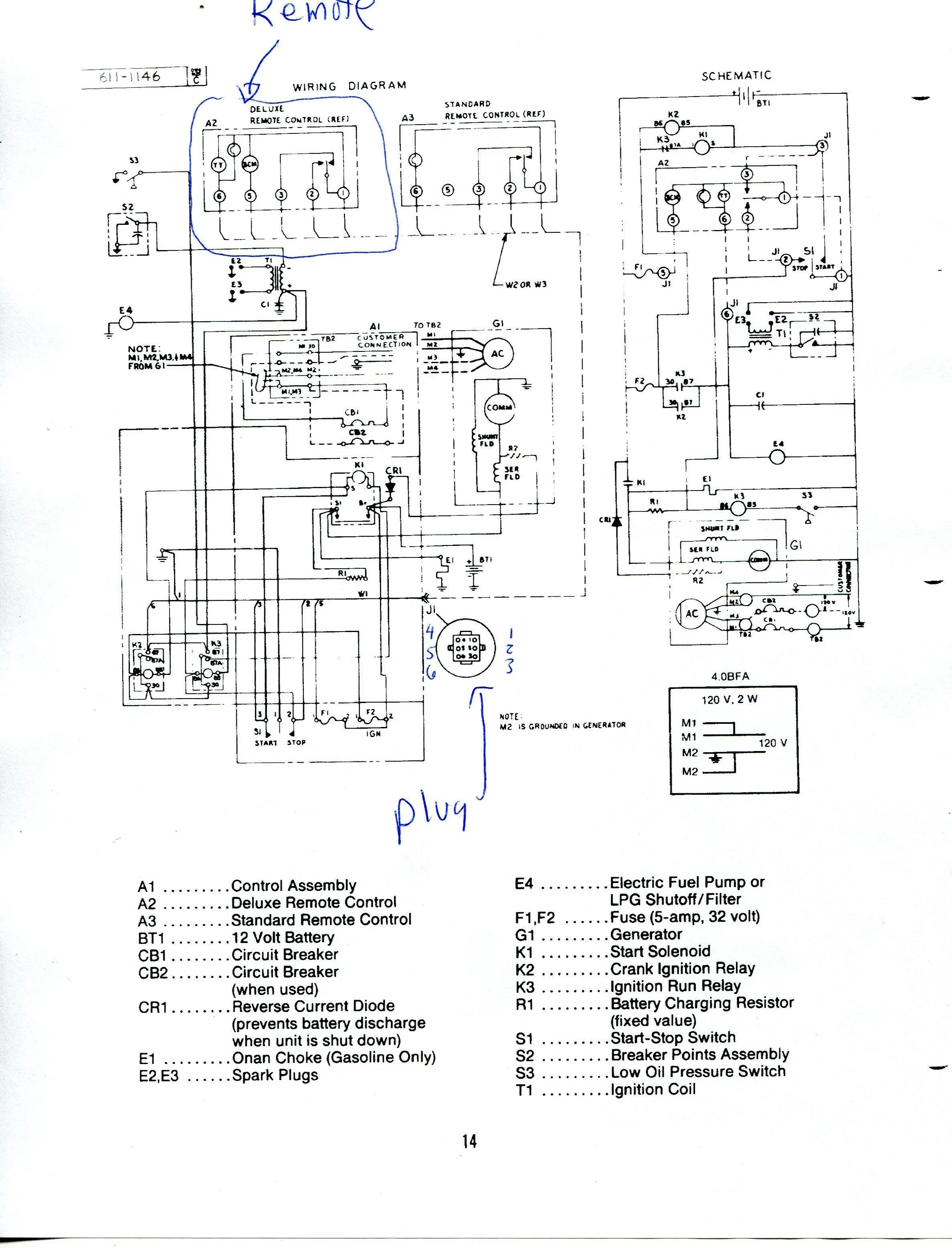 Onan Generator Starter Ignition Diagram Onan Wiring Diagram