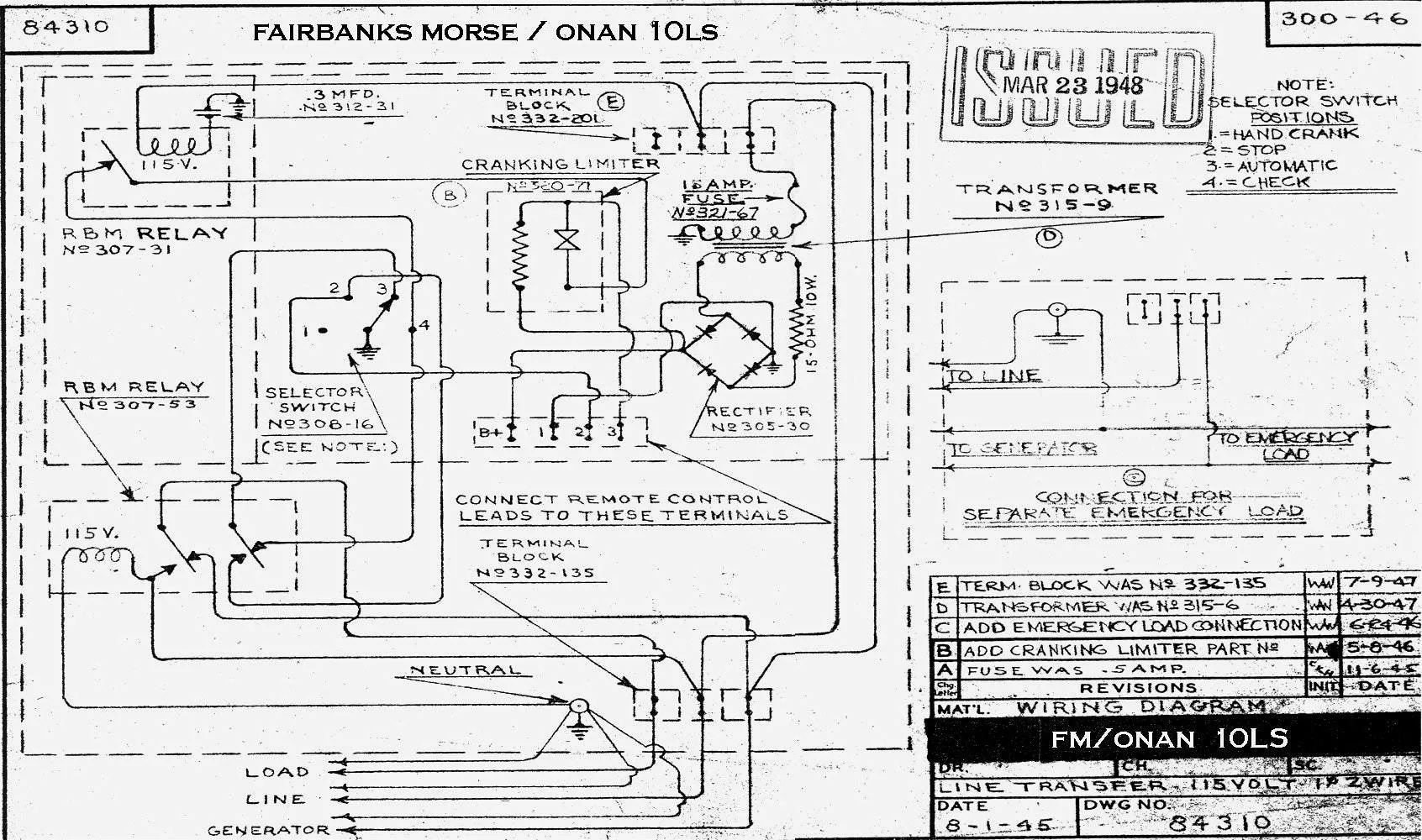 Onan Generator Wiring Diagram 4000