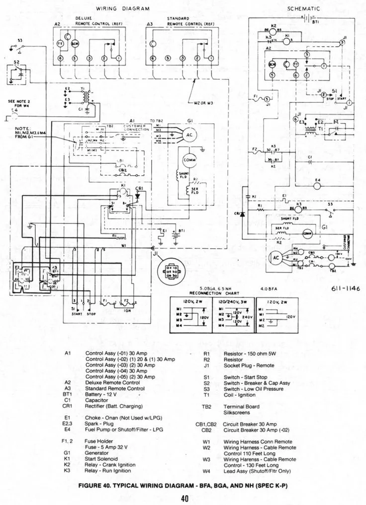 Onan Hdkaj Generator Wiring Diagram Onan 4 0 Rv Genset Wirin
