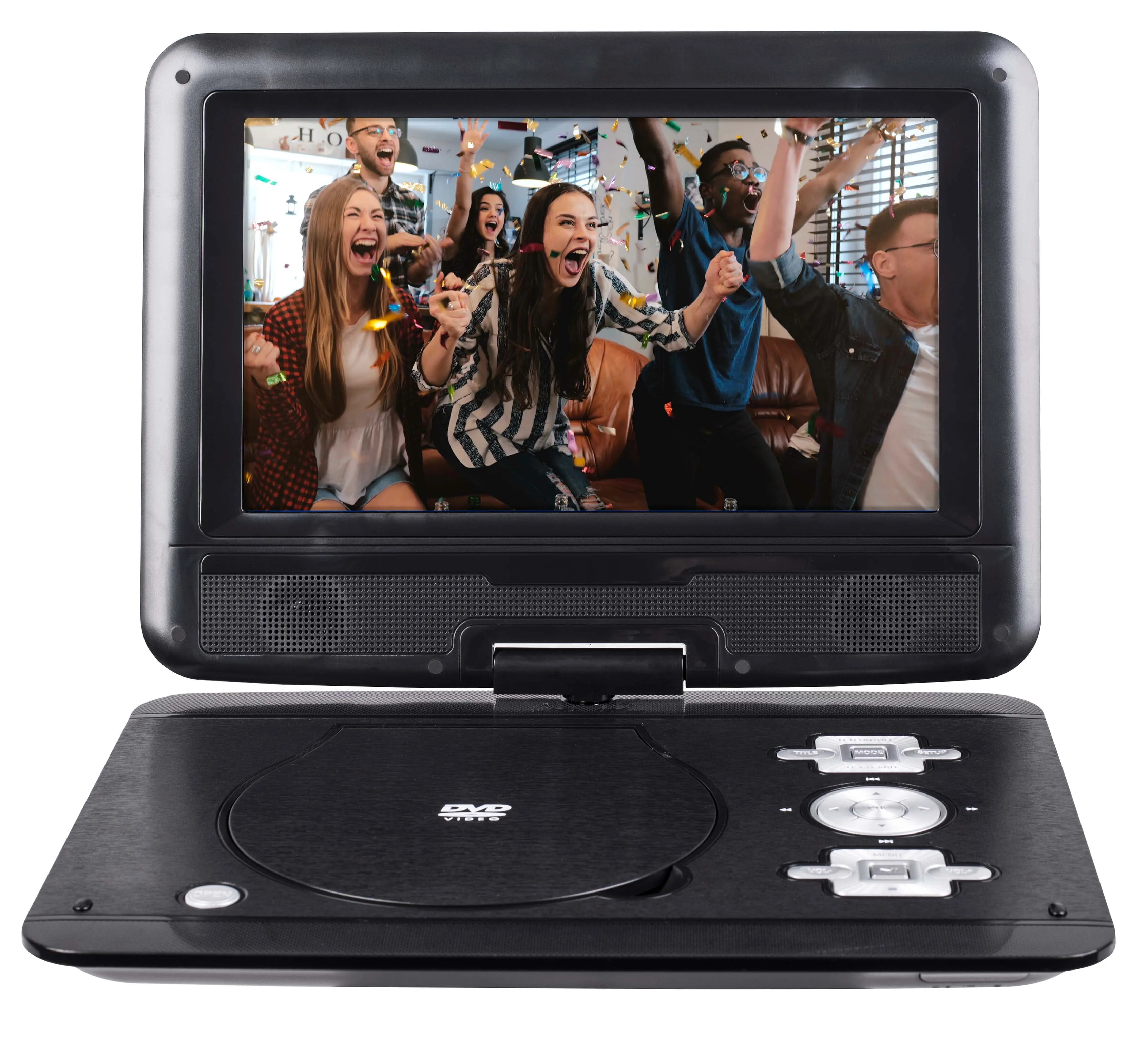 Onn 10 Portable Dvd Media Player Kit With Extended 5 Hr Battery Black 100093889 Walmart