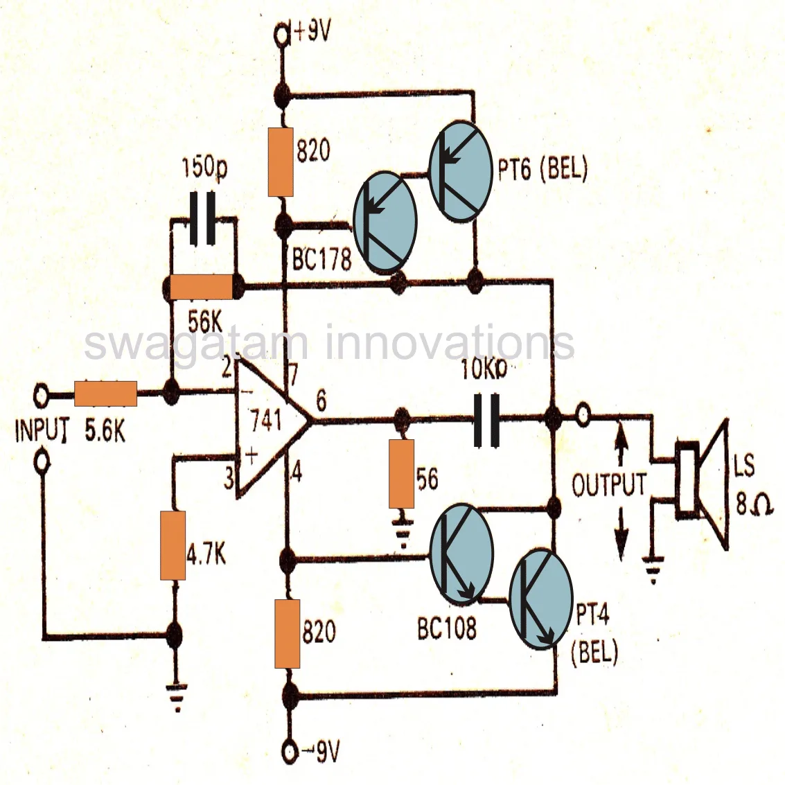 Op Amp Ic 741 Circuit Diagram