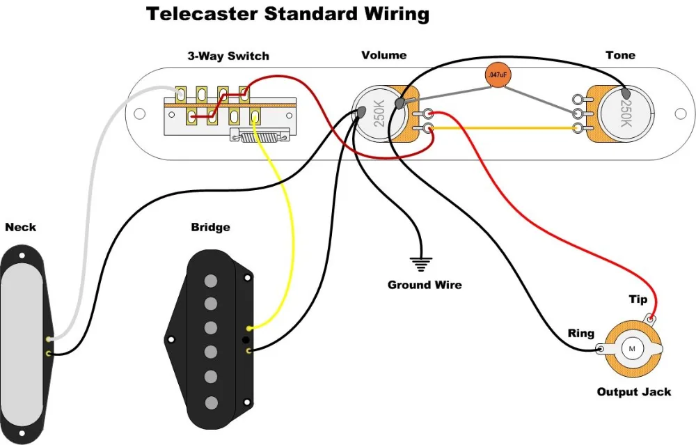 Original Fender Telecaster Wiring Diagrams