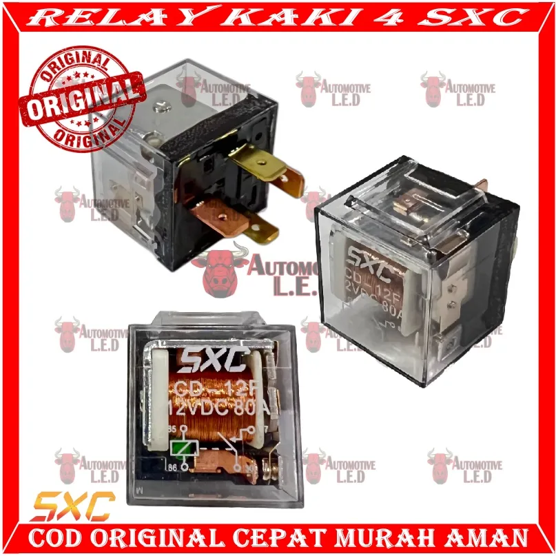 Original Horn Relay 12Volt 80 Amper 4Ft Relay Premium Quality 12Volt Universal Transparent Alarm