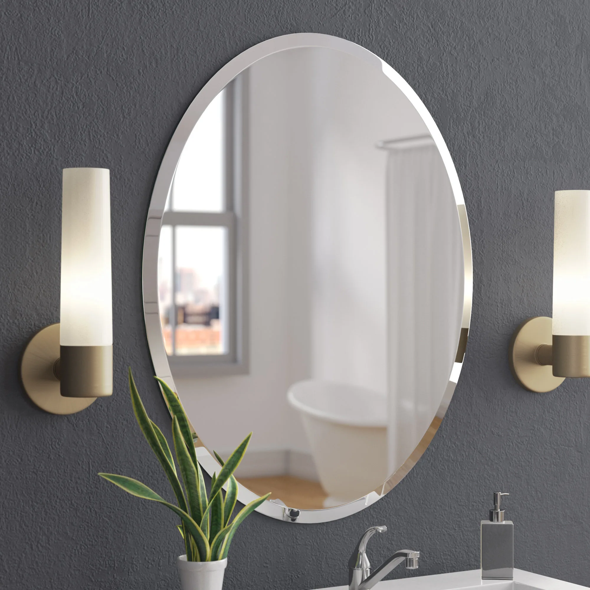 Oval Bathroom Mirrors