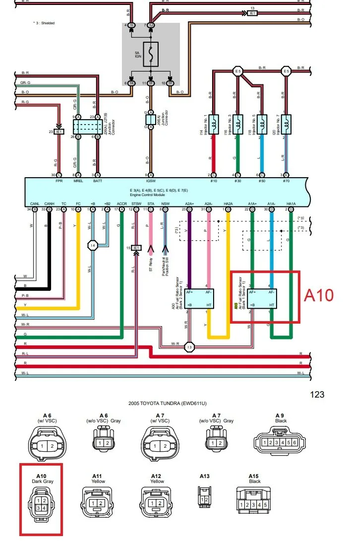Oxygen Sensor Wiring Diagram
