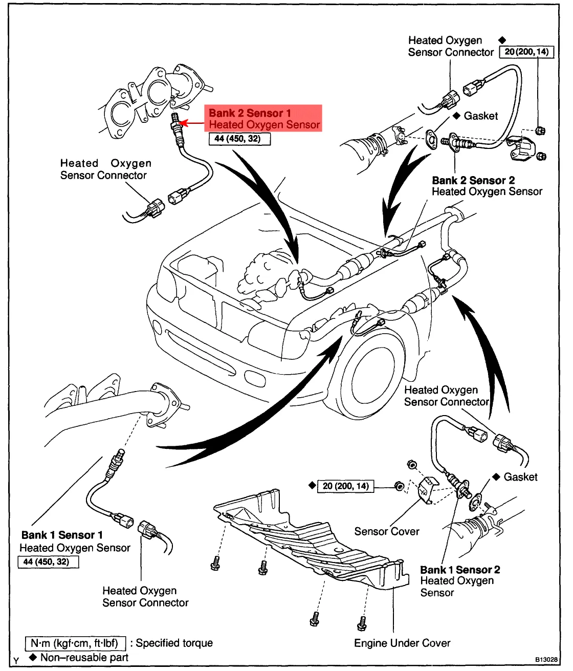 Oxygen Sensor Wiring Diagram Toyota Toyota 4Runner O2 Sensor