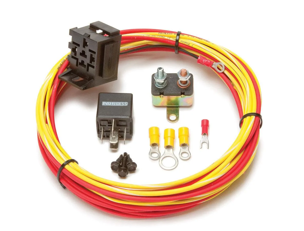 Painless Universal Standard Fuel Pump Relay Wiring Set Painless Wiring Restoration Performance
