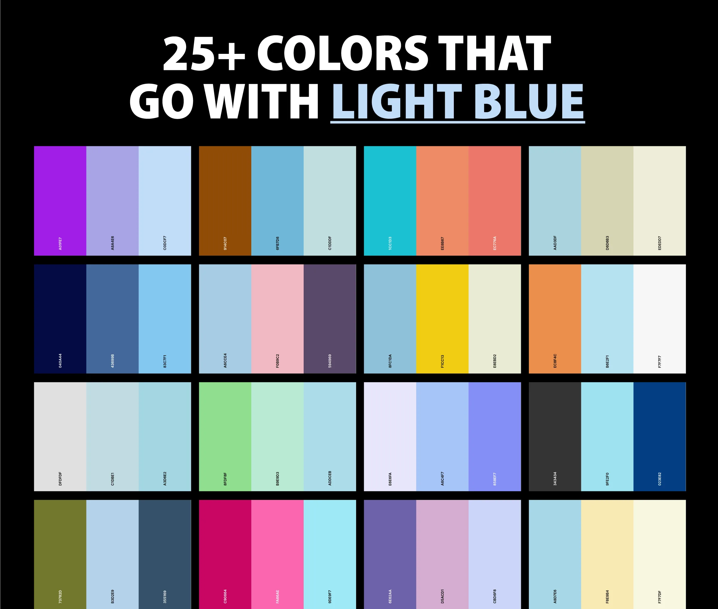 Pale Blue Color Palette