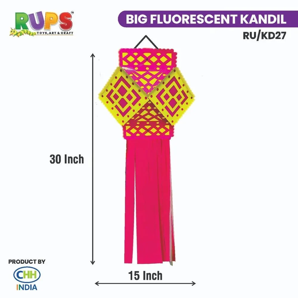 Paper Big Fluorescent Kandil At 90 Piece In Bhiwandi Id 2854756260388