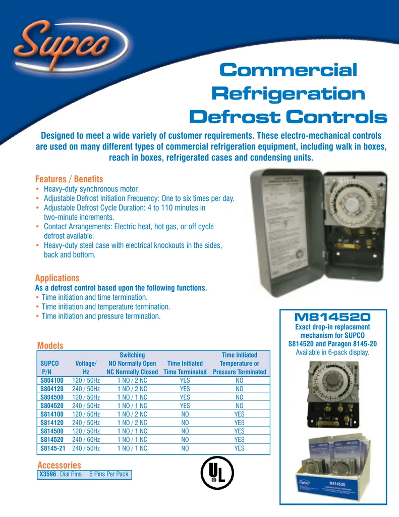 Paragon 8145 20 Defrost Timer Wiring Diagram Wiring Diagram