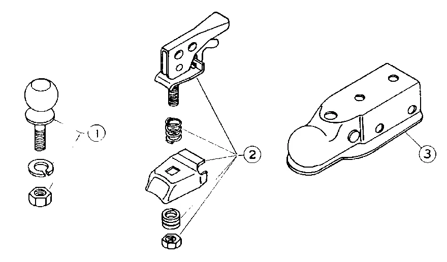 Parts Of A Trailer Hitch Diagram