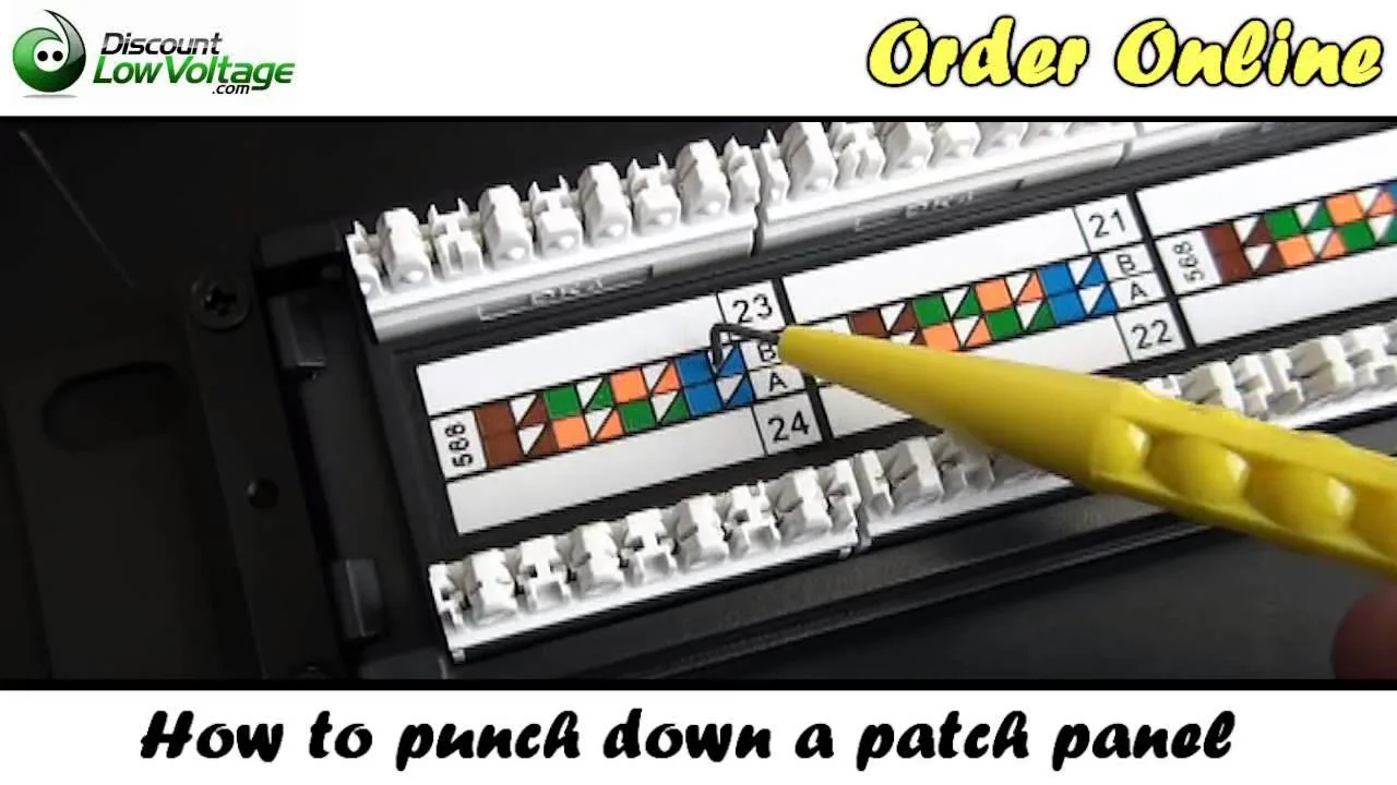 Patch Panel Punch Down Wiring Diagram Diagram T568B Wiring