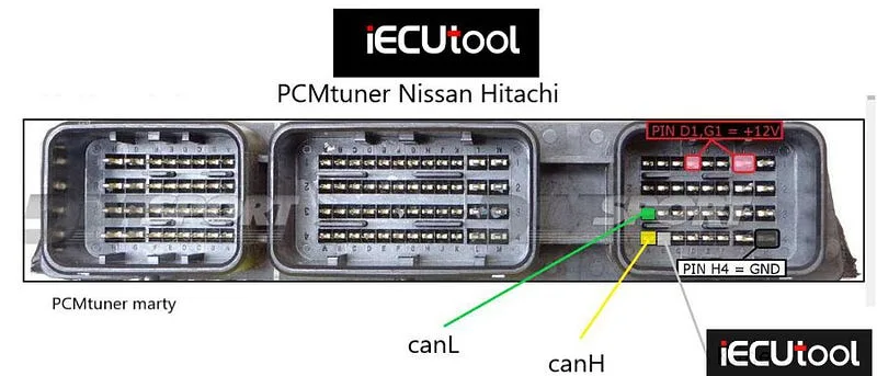 Pcmtuner Connection Nissan Hitachi Ecu Wiring Diagram Pcmtuner