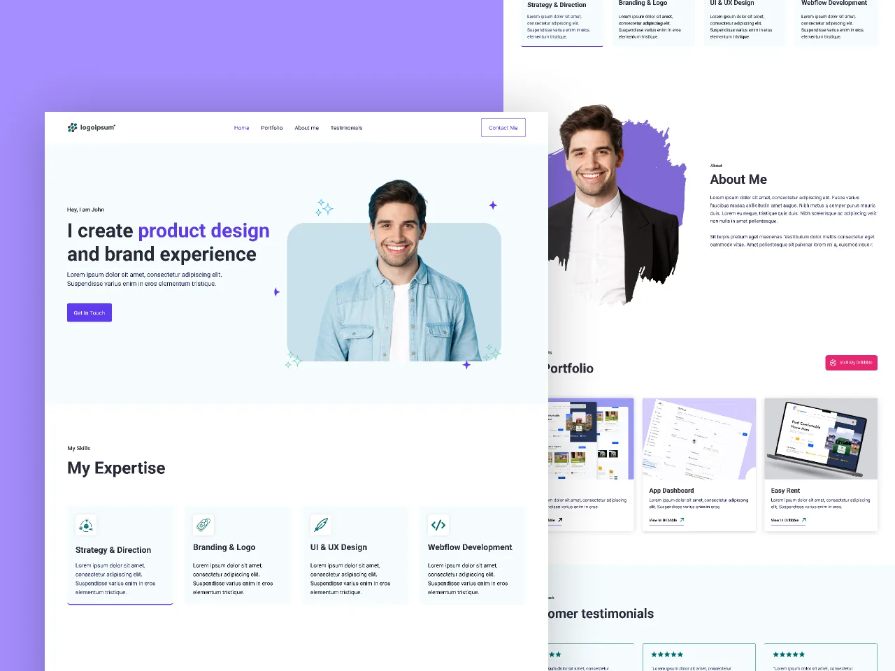 Personal Portfolio Website Figma