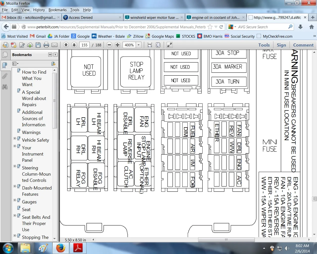 Peterbilt 387 Fuse Panel Diagram
