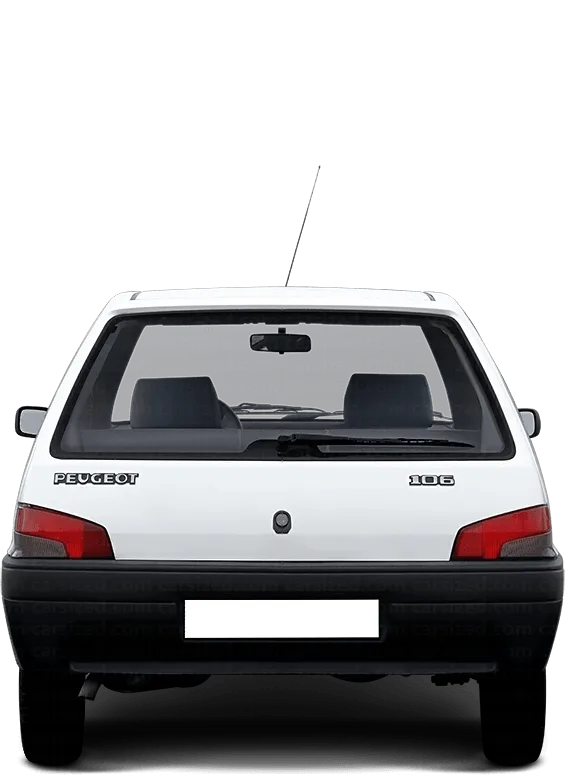 Peugeot 106 1991 1996 Dimensions Rear View