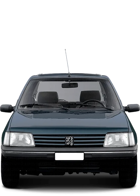 Peugeot 205 1990 1996 Dimensions Front View