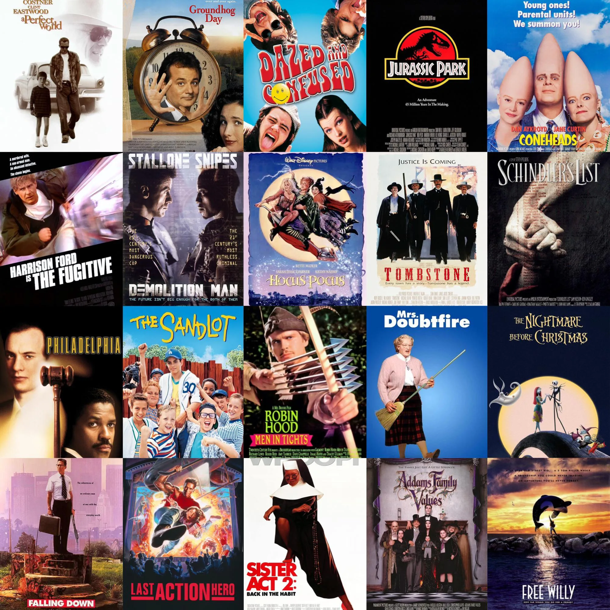 Pick Your 5 Favorite Movies From 1993 R 90S