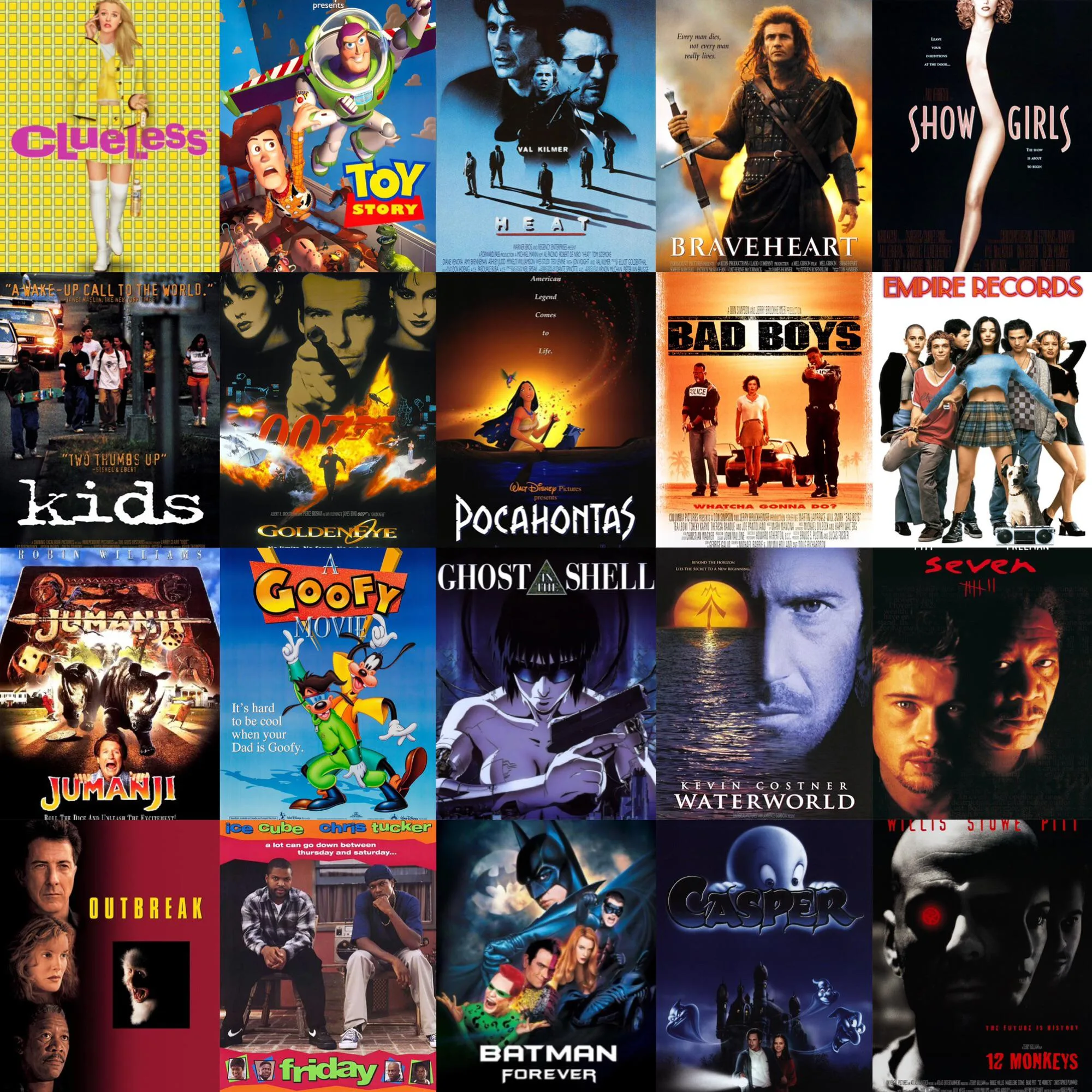 Pick Your 5 Favorite Movies From 1995 R 90S