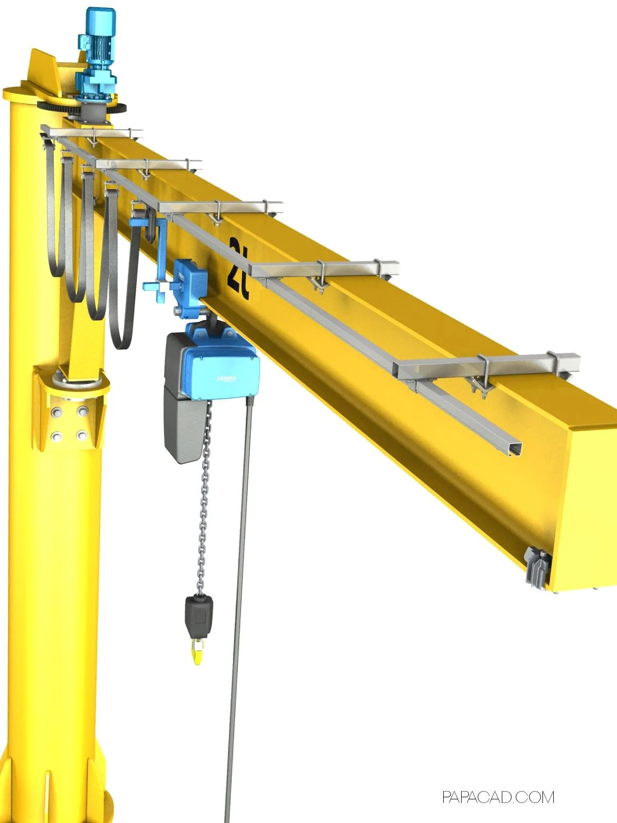 Pin On Diy Jib Crane Complete 3D And 2D Cad Project With 3
